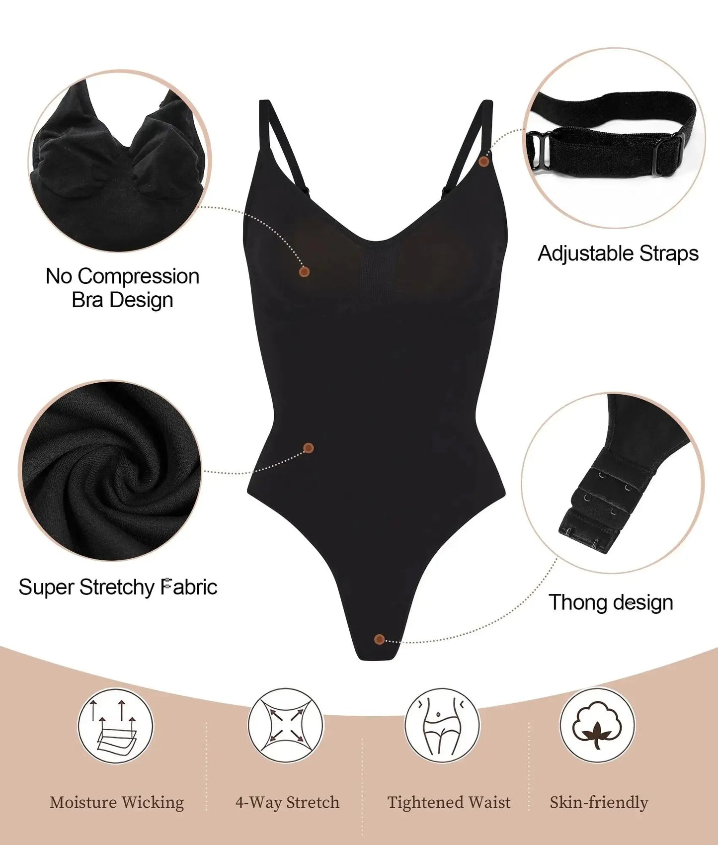 CurveContour™ Open Crotch Slimming Bodysuit