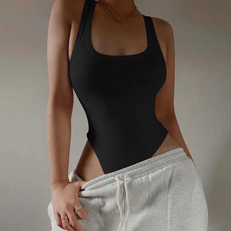 LuxeFit™ Halter Knit Bodysuit