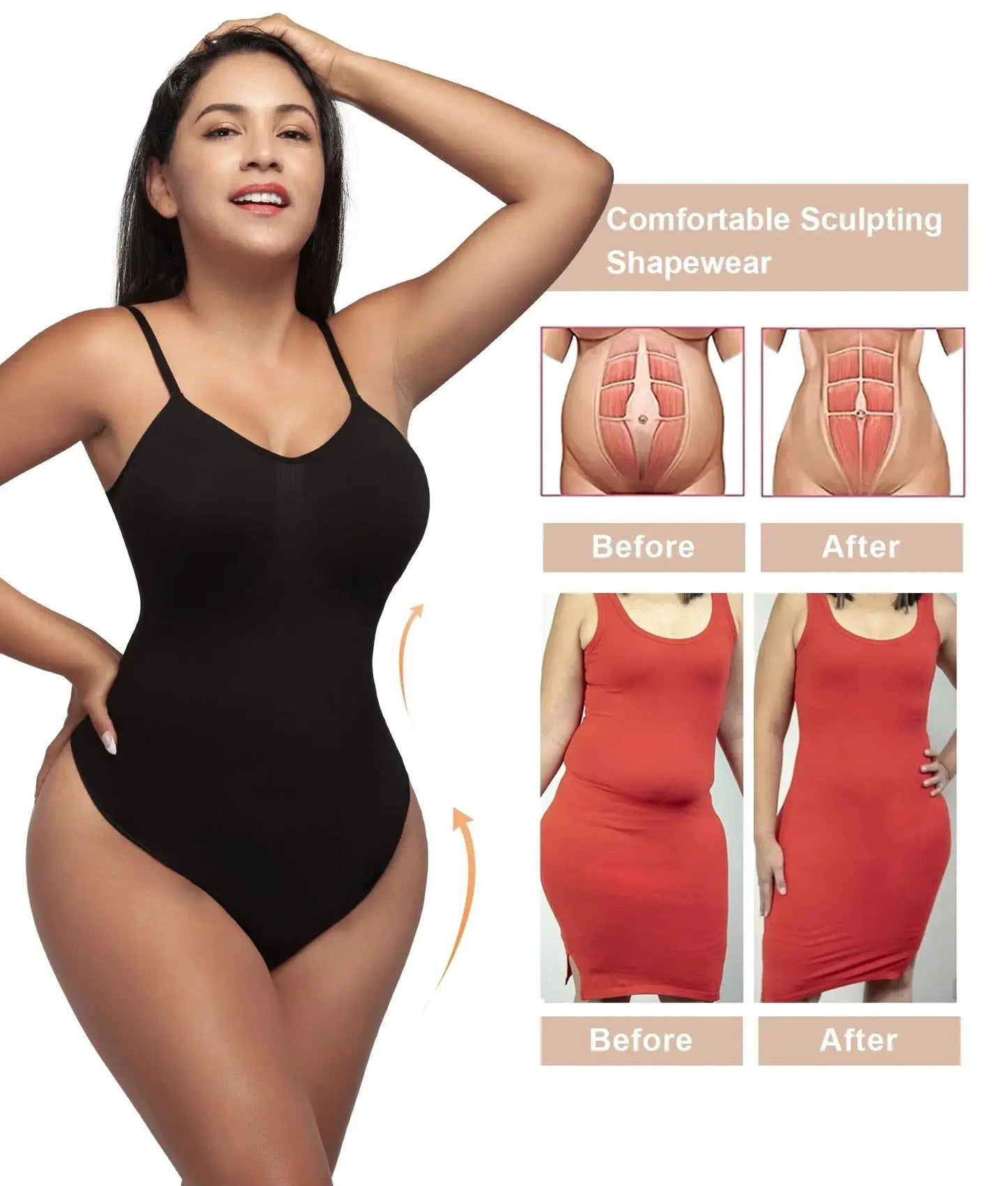 CurveContour™ Open Crotch Slimming Bodysuit