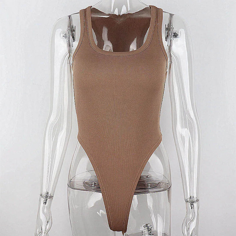 LuxeFit™ Halter Knit Bodysuit