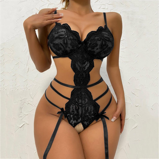 VeilLuxe™ Sheer Lace Bodysuit